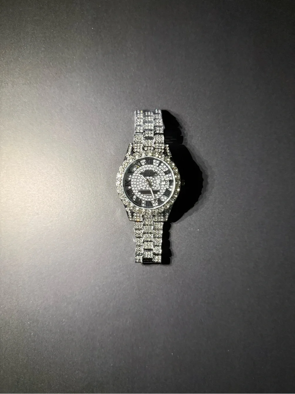 Silver Moissanite Gemstone Watch